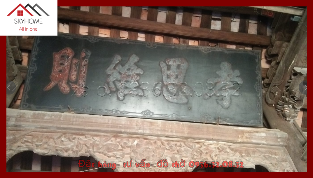 Hoành phi câu đối thờ chữ 